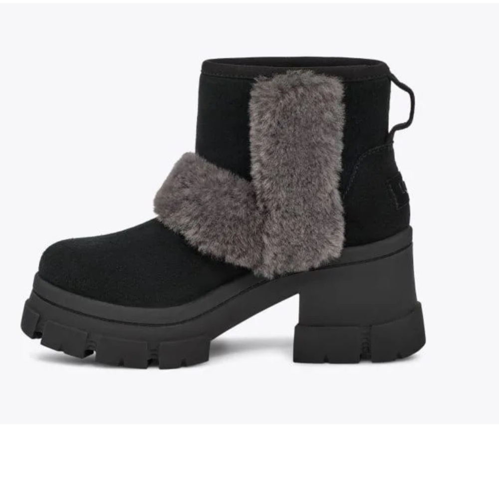 UGG Women's Brooklyn Sunburst Black Heeled boots (US Size 8.5) NEW

(No box)
